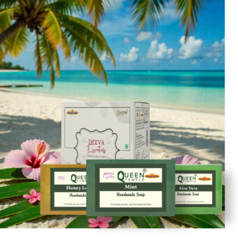 Handmade Lemon Grass, Mint, Aloe Vera Soaps (Pack of 3)