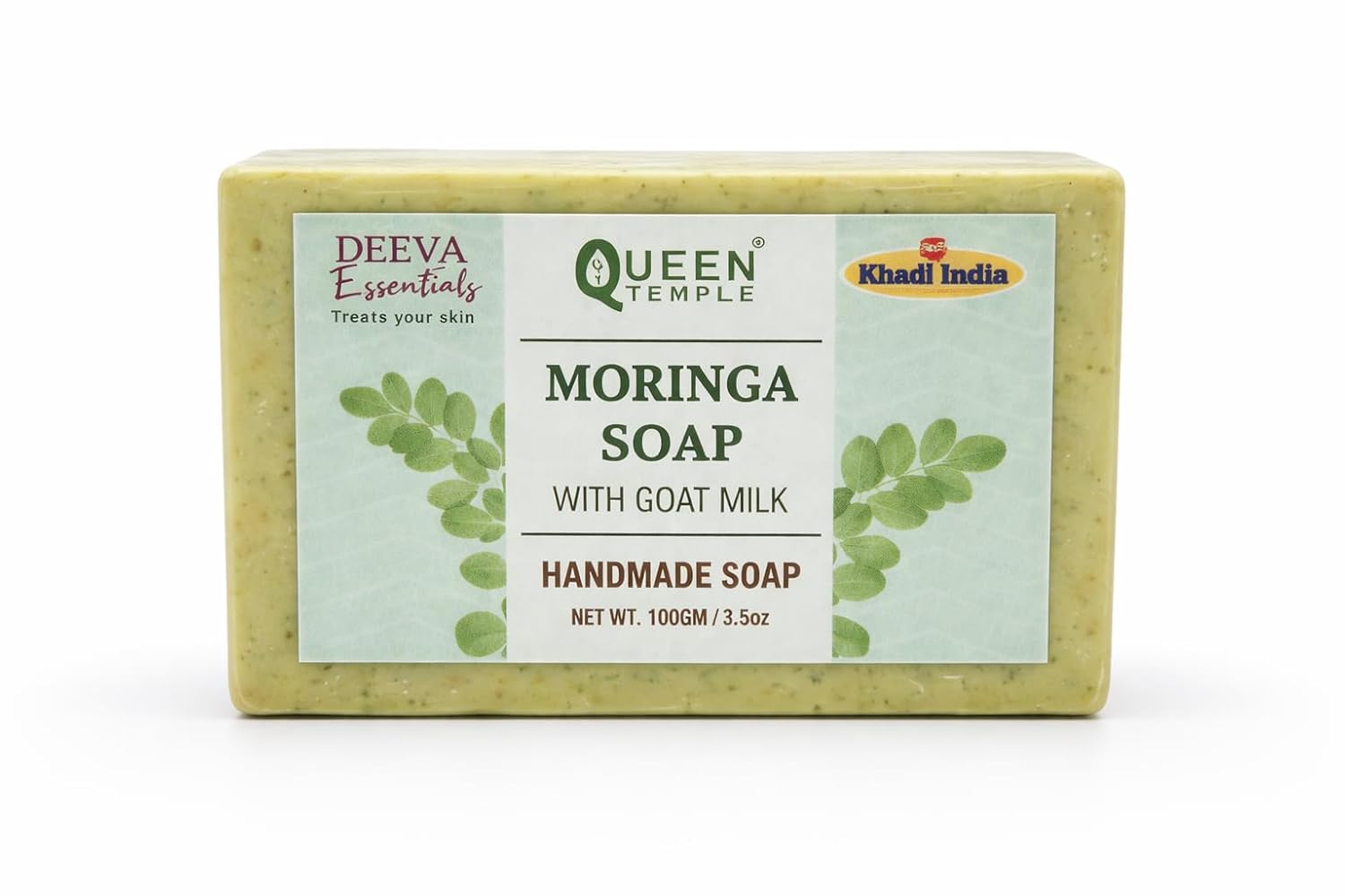 Moringa Soap with Goat Milk By Queen Temple Pack Of 2 - Image 5