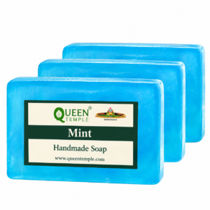 Queen Temple Khadi India Mint Herbal Soap (125X3)