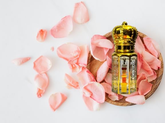 Queen Temple Khadi India Deeva Real Rose Premium Attar Roll On 6ml | Real Rose & Sandalwood Fragrance | Rose Essential Oil, Natural Resins & Floral Extracts | Alcohol-Free Long-Lasting Unisex Attar - Image 3