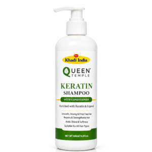 Khadi India Keratin Shampoo with Conditioner, All Hair Types, 500ml