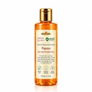 Khadi India Herbal Papaya Face Wash By Queen Temple 210 ML
