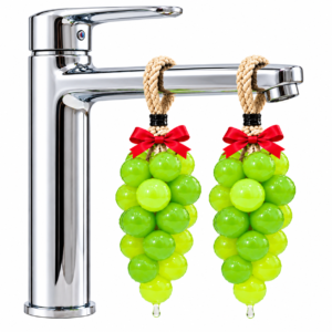 Queen Temple Khadi India Grape Hanging Soap – Handmade Grape Shaped Bath Soap with Hanging Rope Pack of 2