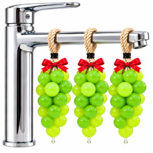 Queen Temple Khadi India Grape Hanging Soap – Handmade Grape Shaped Bath Soap with Hanging Rope Pack of 3