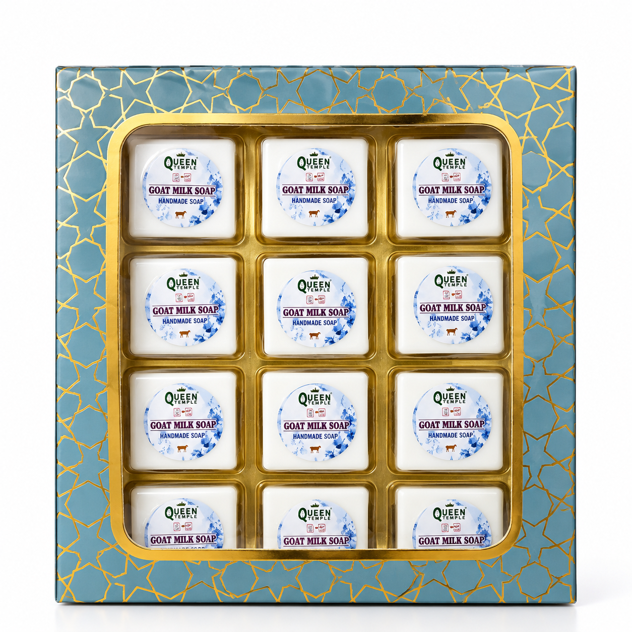 Goat Milk Handmade Soap – Nourishing & Moisturizing Bath Soap | Gentle Cleansing Soap for Face & Body | Natural Skincare Soap Bar| Pack of 12 , 25gm Each