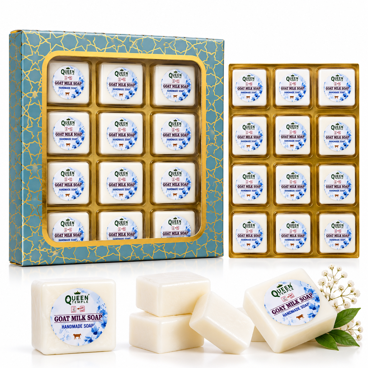 Goat Milk Handmade Soap – Nourishing & Moisturizing Bath Soap | Gentle Cleansing Soap for Face & Body | Natural Skincare Soap Bar| Pack of 12 , 25gm Each - Image 2
