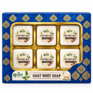 Goat Whey Handmade Soap – Natural Cleansing & Moisturizing Bath Soap | Gentle Soap for Face & Body | Pack of 6 | 25g Each
