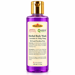 Queen Temple Herbal Body Wash – Lavender & Ylang Ylang | SLS & Paraben Free | 210 ml