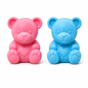 Queen Temple Handmade Pure Goat Milk Toy Soap for Kids – Cute Bear Shape Bath Soap | Gentle & Moisturizing Kids Soap for Boys & Girls | Mild Daily Cleansing Soap | Fun Bath Time Soap